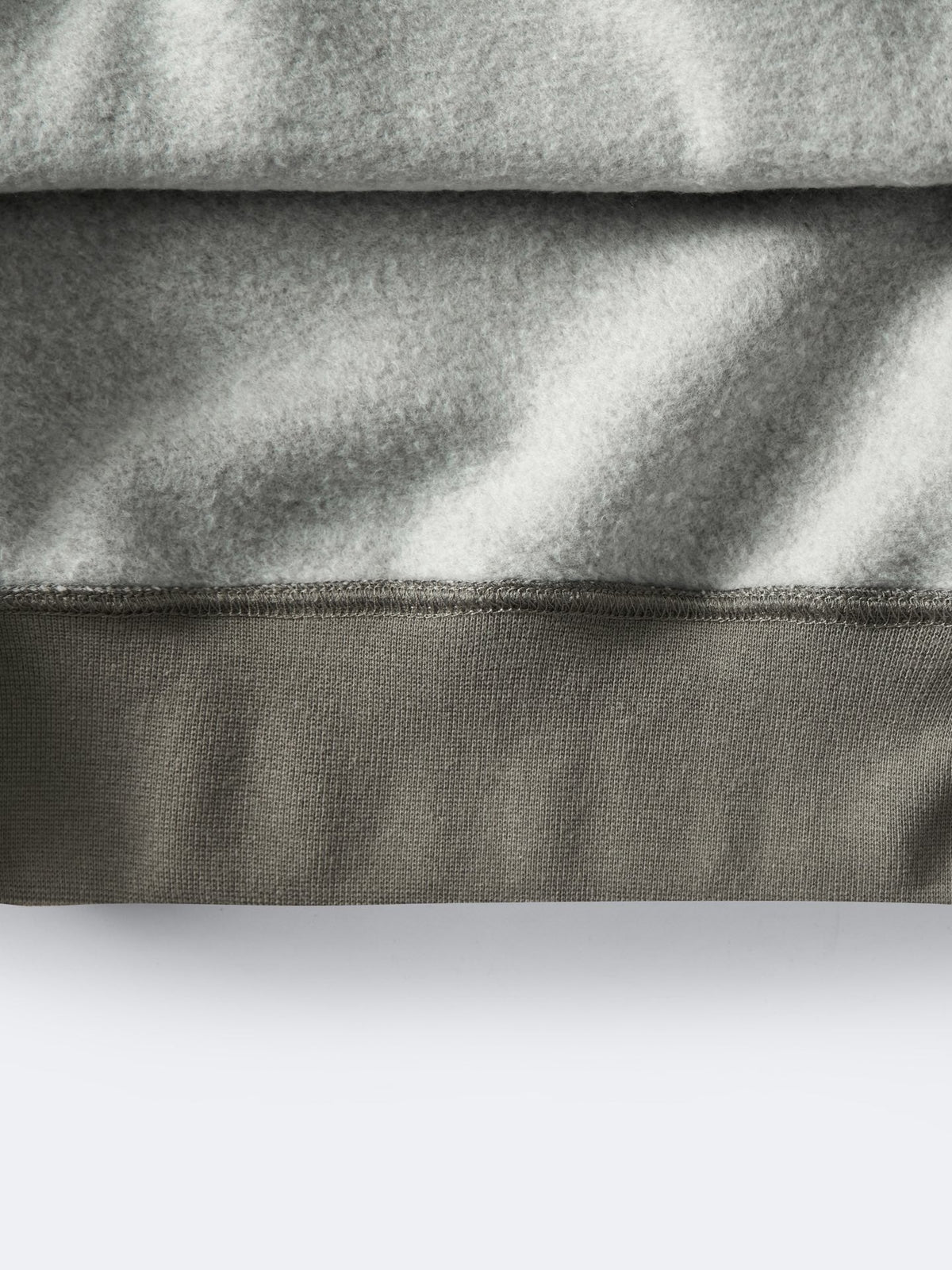 Olive Cotton Logo Pullover - Men's