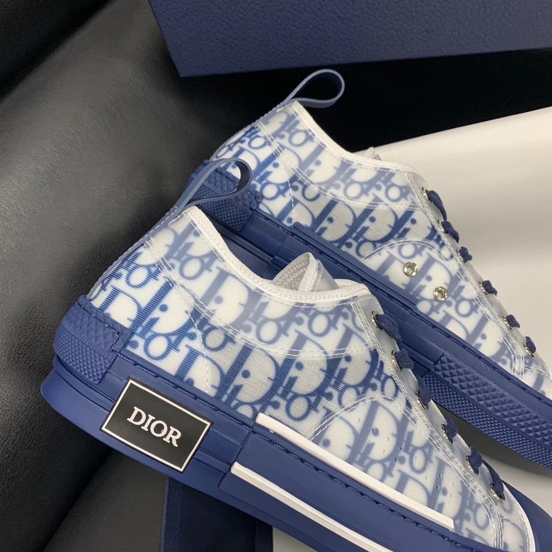 B23 Low Blue Oblique Sole Sneakers