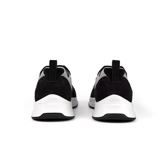 Black Mesh Colourblock Runner - Men's