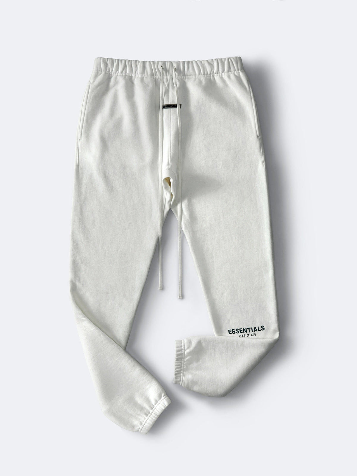 Essentials Cream Sweat Trousers - Men's