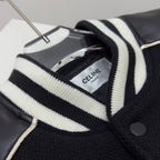 Black Wool Letter Varsity - Men's