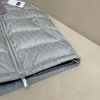 Blue Nylon Quilted Gilet - Men's