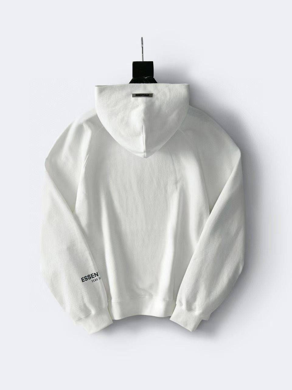 Grey Cotton Chest Logo Pullover - Men's