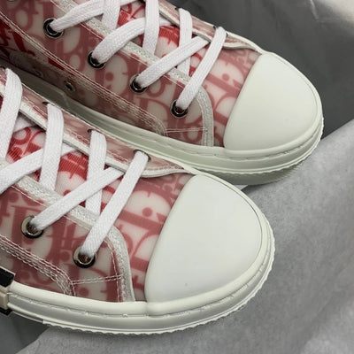 B23 High-Top Red Oblique Sneakers