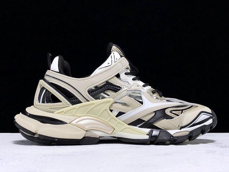 Track Cream and Black Sneakers