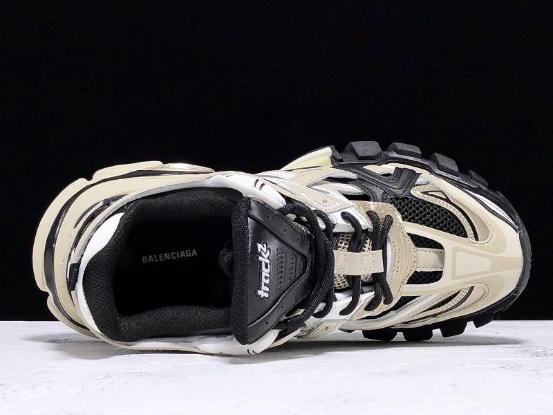Track Cream and Black Sneakers