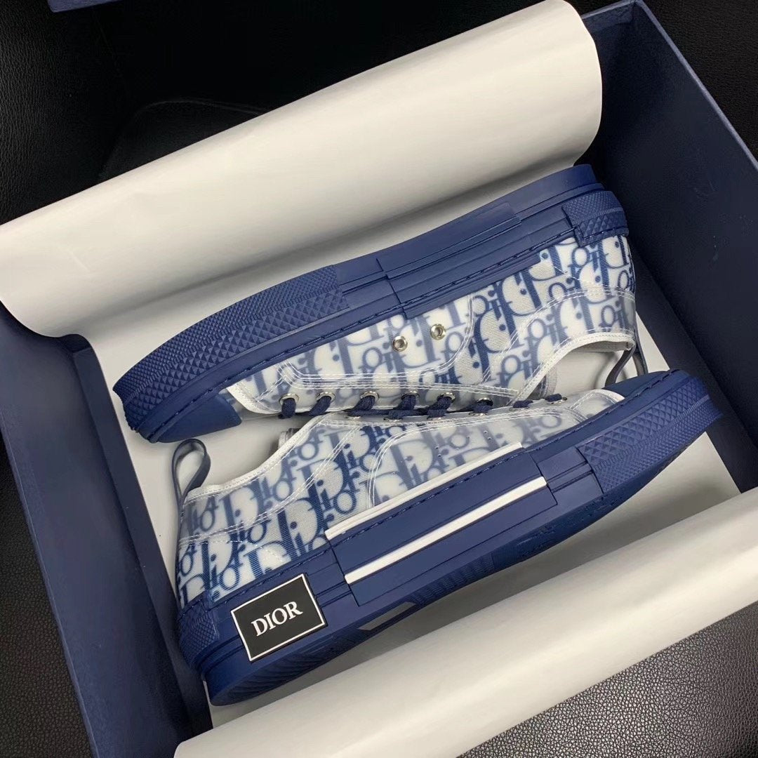 B23 Low Blue Oblique Sole Sneakers