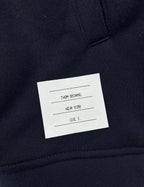 4-Bar Zip Navy Hoodie - Men's