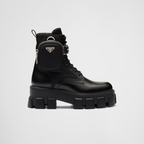 Monolith leather and Re-Nylon boots with pouch – monolith boots embody the hybrid soul – LUX VERSE Luxury Designer Fashion Outlet