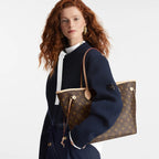 Neverfull MM – made from supple Monogram canvas with natural cowhide trim, it is roomy yet not – LUX VERSE Luxury Designer Fashion Outlet