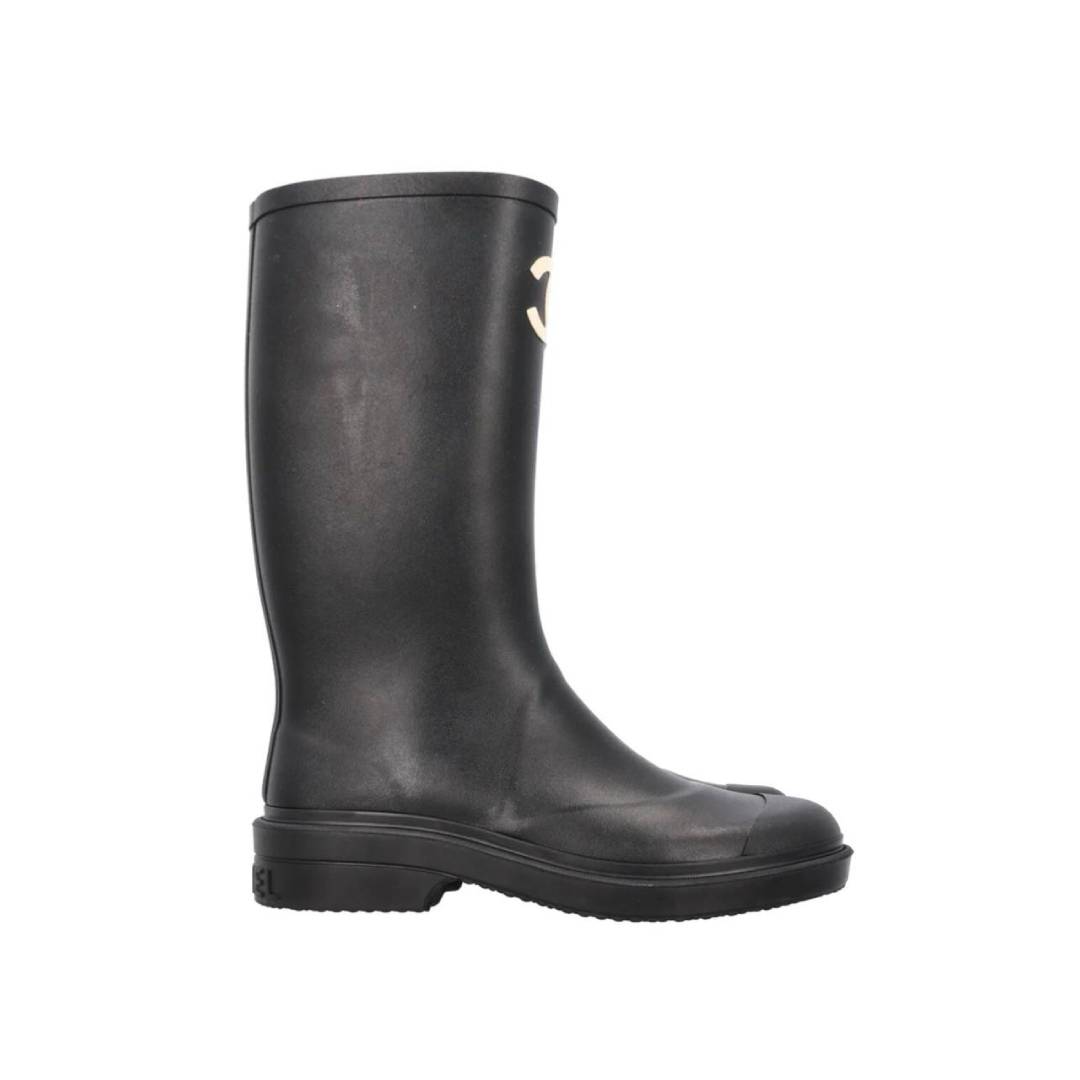 Rubber Rain Boots Black