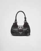 Moon Re-Nylon and leather bag – the conceptual expressive form of becomes the emblem of the design of the Moon bag, – LUX VERSE Luxury Designer Fashion Outlet