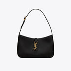 Le 5 À 7 in Smooth Leather – hOBO BAG FEATURING LEATHER TAB WITH THE CASSANDRE, AND TONAL SUEDE LINING.COMPACT – LUX VERSE Luxury Designer Fashion Outlet
