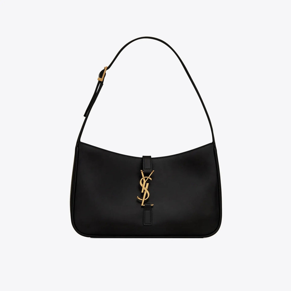 Le 5 À 7 in Smooth Leather – hOBO BAG FEATURING LEATHER TAB WITH THE CASSANDRE, AND TONAL SUEDE LINING.COMPACT – LUX VERSE Luxury Designer Fashion Outlet