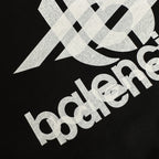 Black Cotton Logo Pullover - Men's