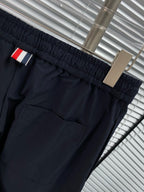 Grey Cotton Striped Cargo - Men's