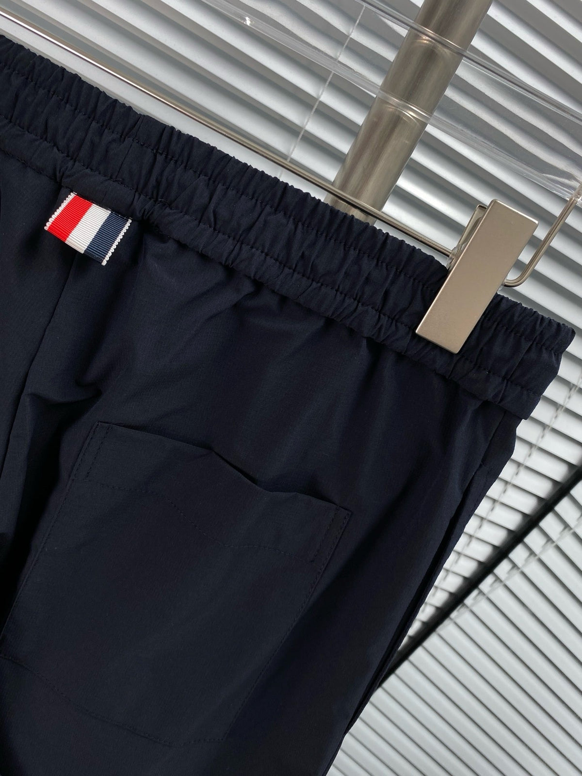 Grey Cotton Striped Cargo - Men's