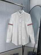 Blue Cotton Oxford Long-Sleeve - Men's