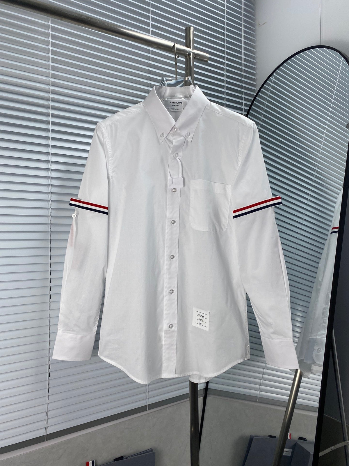 Blue Cotton Oxford Long-Sleeve - Men's