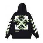 Black Cotton Diagonal Print Pullover - Men's