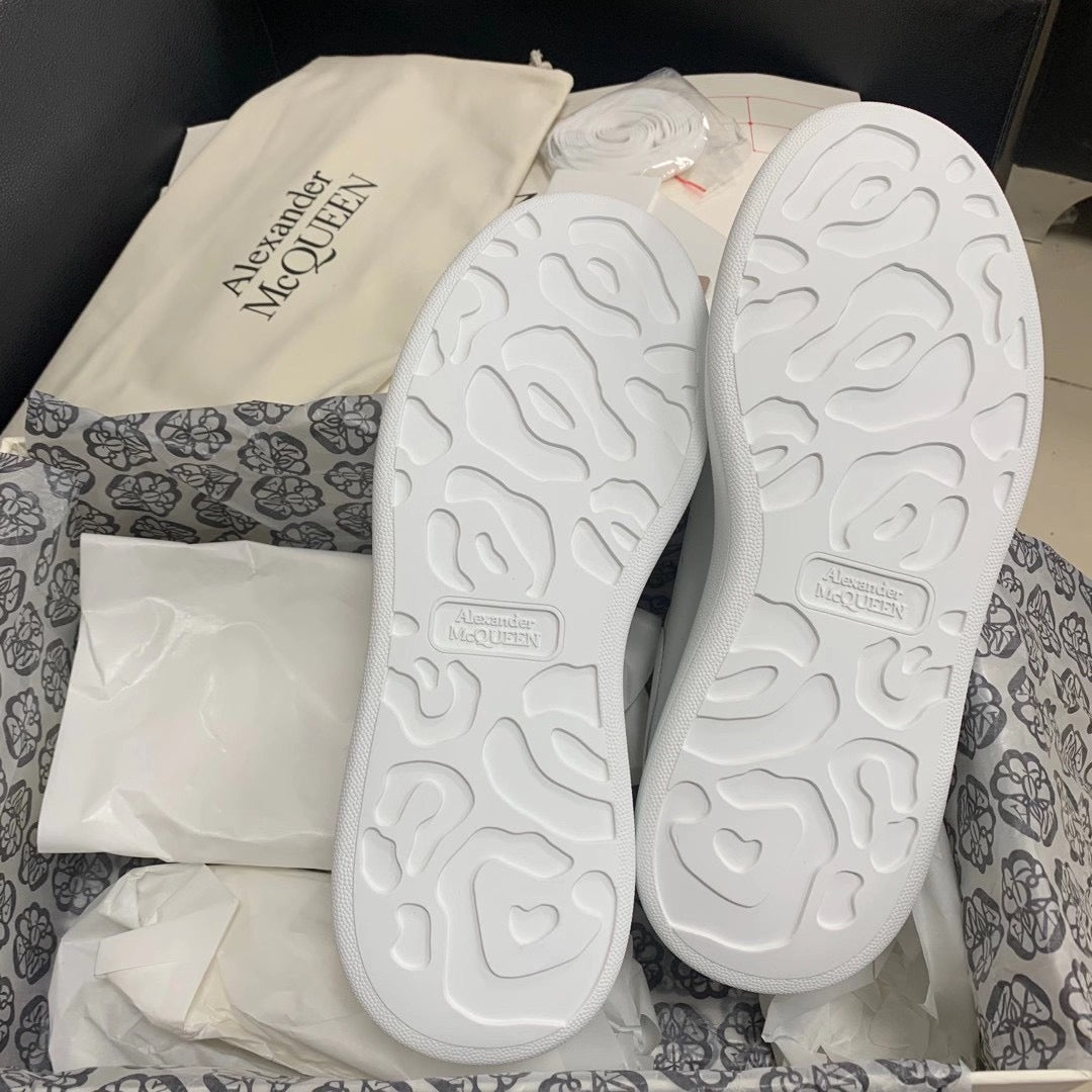 Oversized White Tab Sneakers