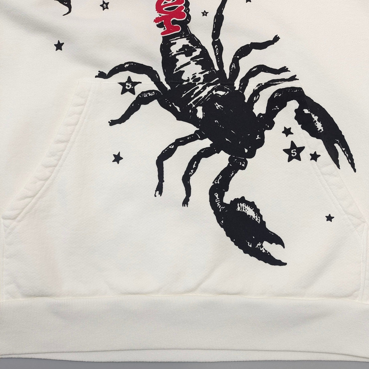 Cream Cotton Graphic Pullover - Men's