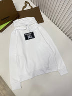 Black Cotton Logo Pullover - Men's