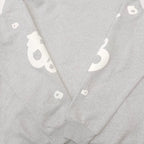 Grey Cotton Star Print Pullover - Men's