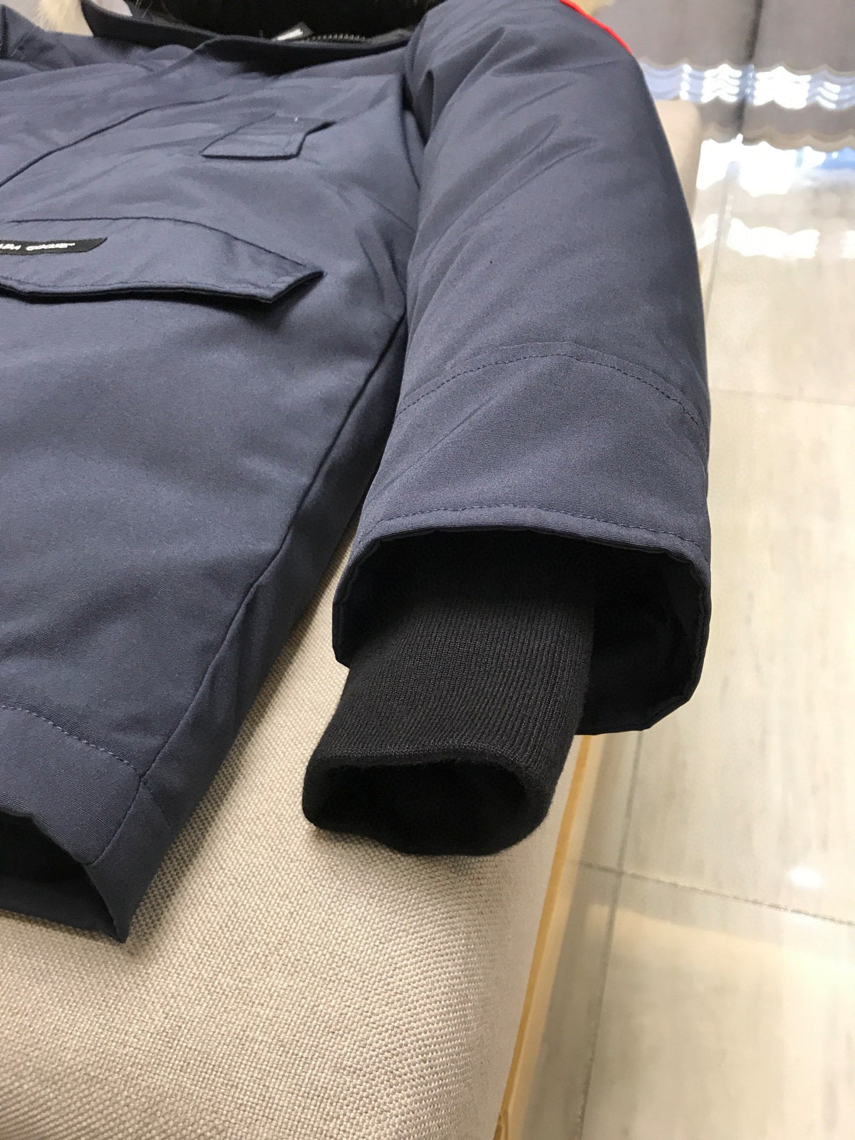 Black and White Parka - Men's