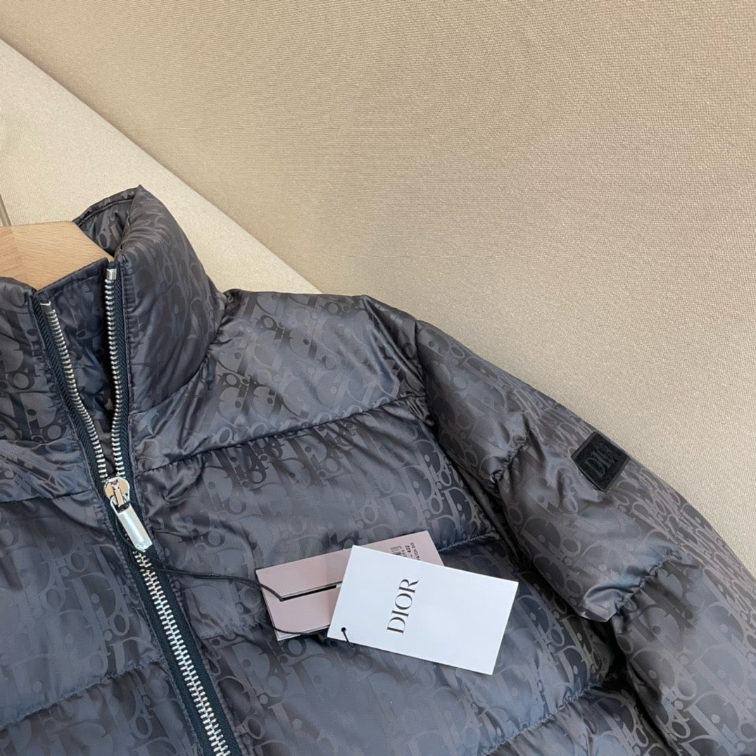 Black Puffer Jacket - Men's