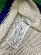 Cream Wool Heart Intarsia Crewneck - Men's