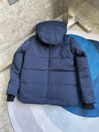 Black and White Puffer Jacket - Men's