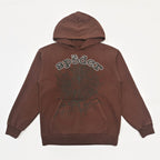 Brown Cotton Graphic Pullover - Men's