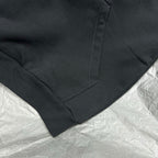 Black Cotton Logo Print Pullover - Men's