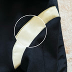 Black Wool Shoulder Panel Varsity - Men's