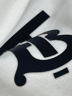 Black Cotton Monogram Crewneck - Men's
