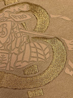 Navy Cotton Embossed Drawstring - Men's