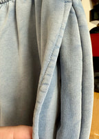 Grey Denim Elasticated Wide-Leg - Men's