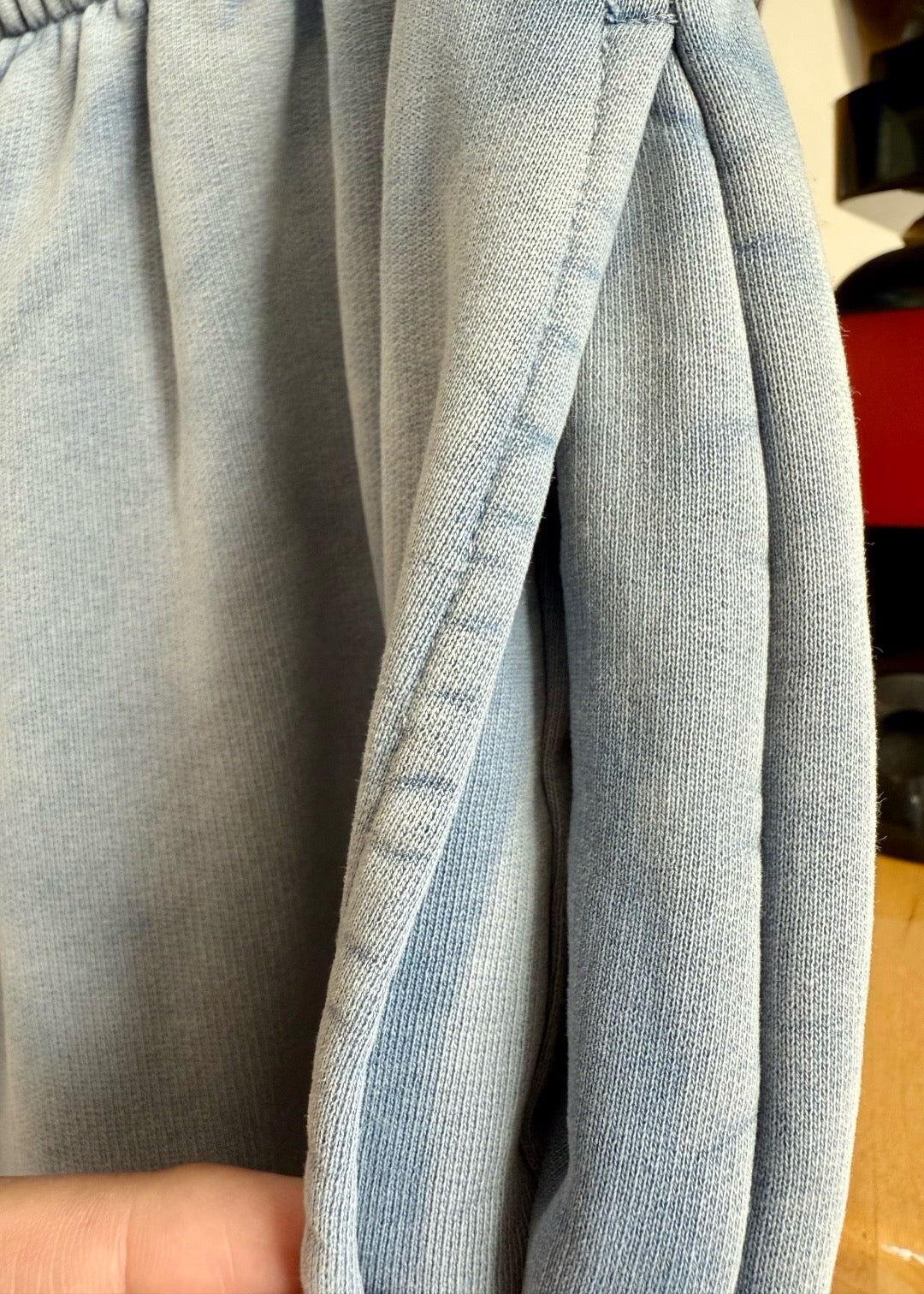 Grey Denim Elasticated Wide-Leg - Men's