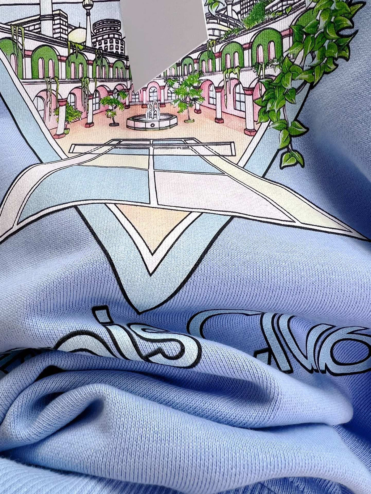 Blue Cotton Club Graphic Crewneck - Men's