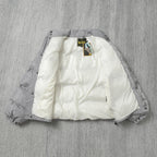 Black and Grey Puffer Jacket - Men's