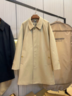 Navy Car Coat - Men's