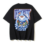 Black Cotton Patch Short-Sleeve - Men's