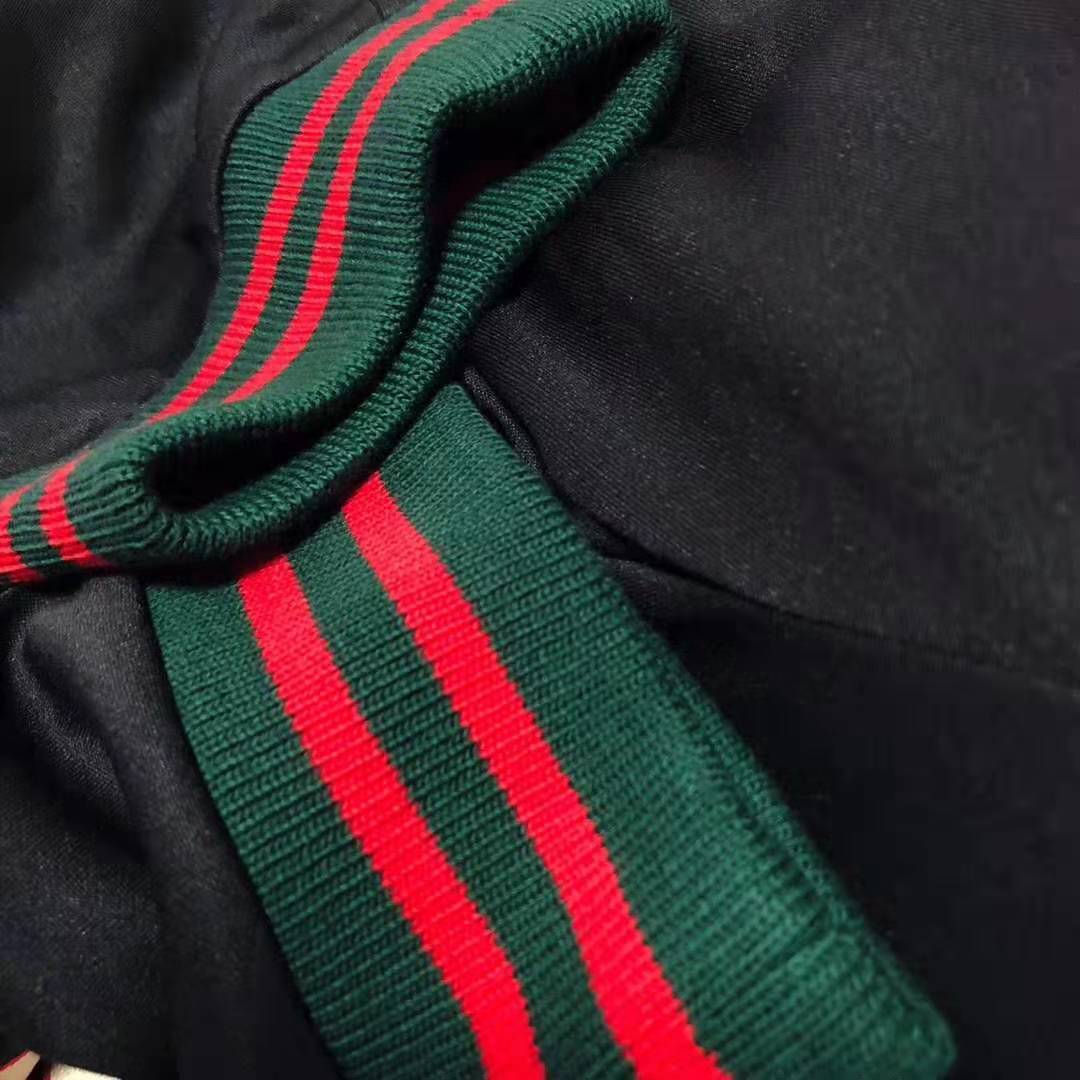 Black Jersey Web Stripe Track - Men's