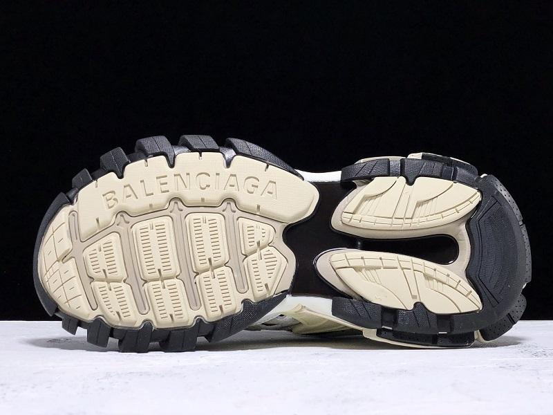 Track Cream and Black Sneakers