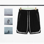 Essentials Black Mesh Shorts - Men's