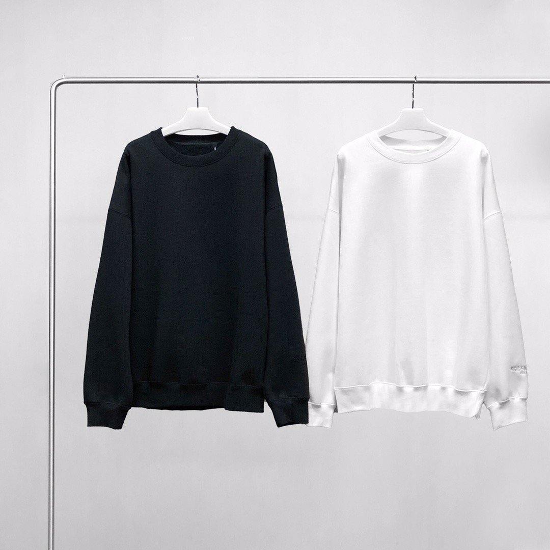 Essentials Logo Black and White Sweatshirt - Men's