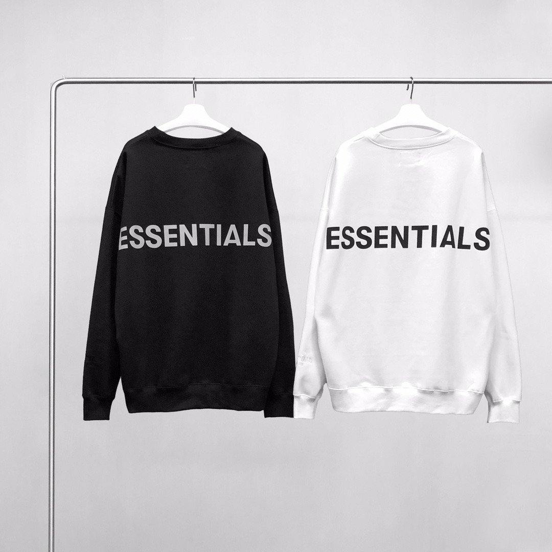 Essentials Logo Black and White Sweatshirt - Men's