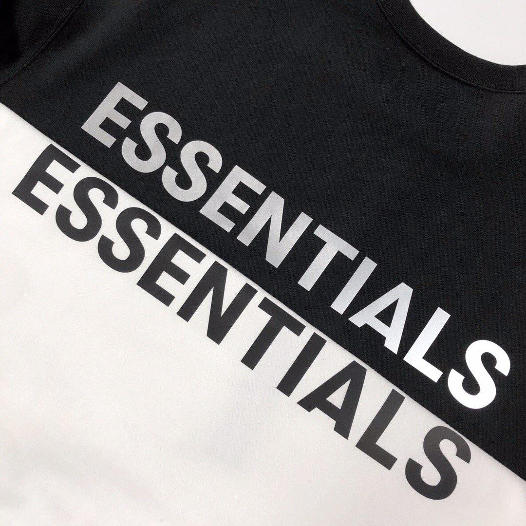 Essentials Logo Black and White Sweatshirt - Men's
