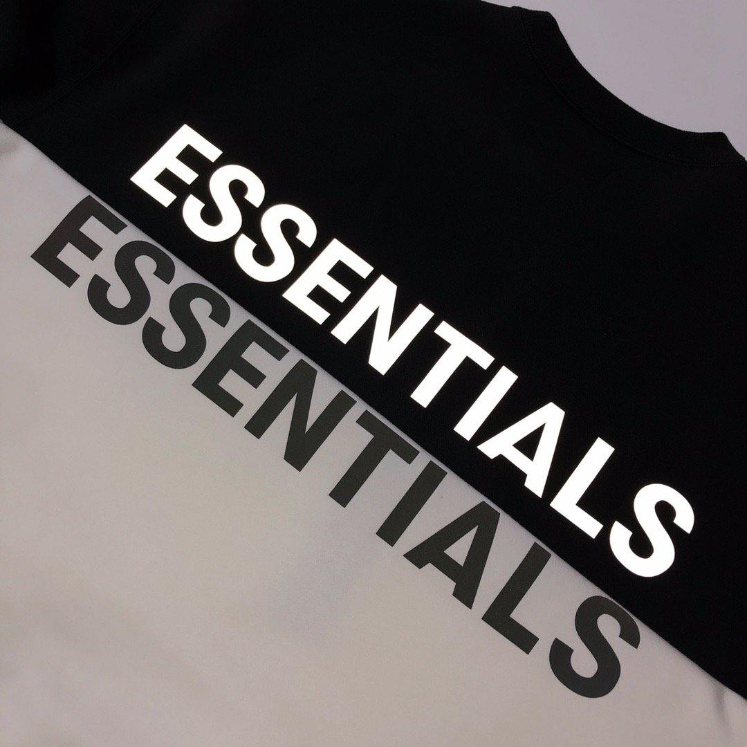 Essentials Logo Black and White Sweatshirt - Men's